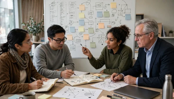 Business leaders evaluating outcomes, costs and risks for an AI business case