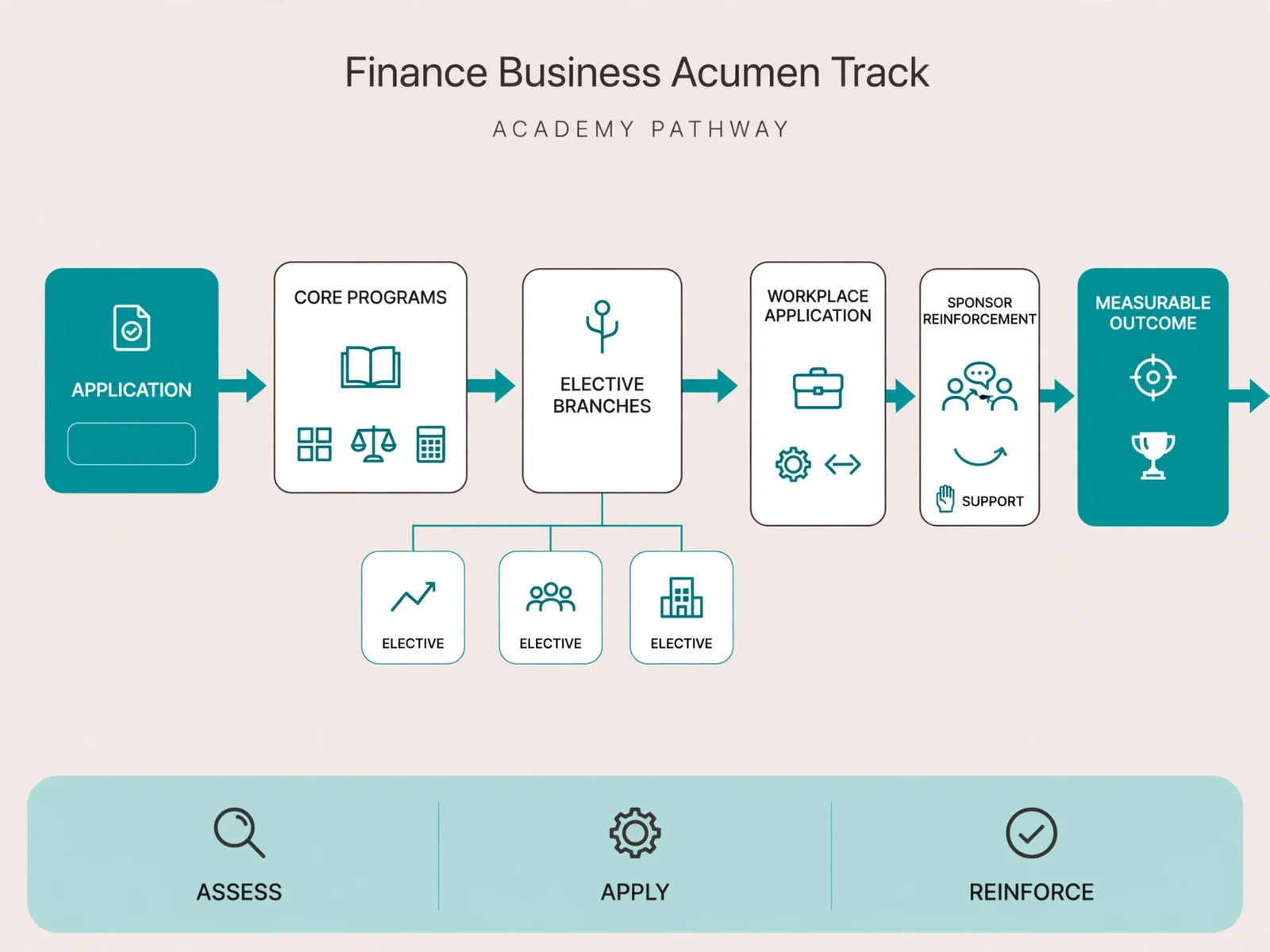 Explanatory business visual for Finance and Business Acumen Track