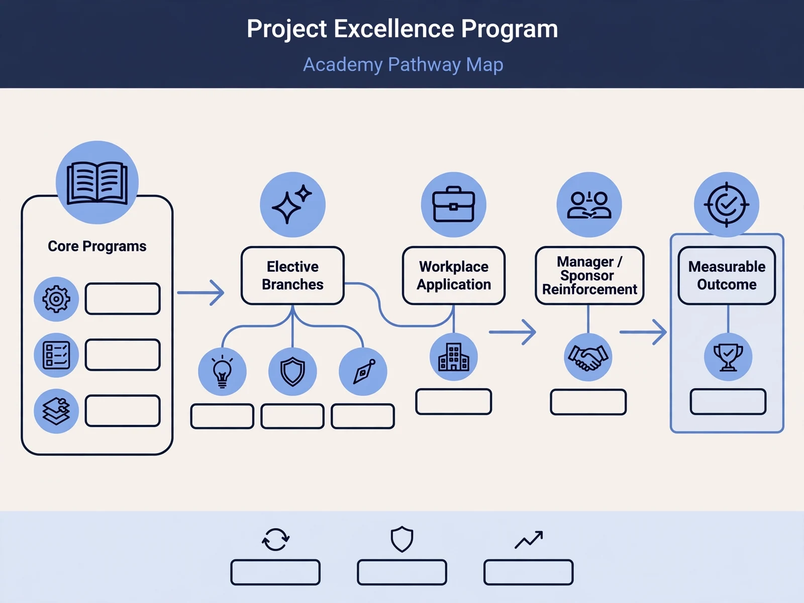 Explanatory business visual for Project Excellence Program
