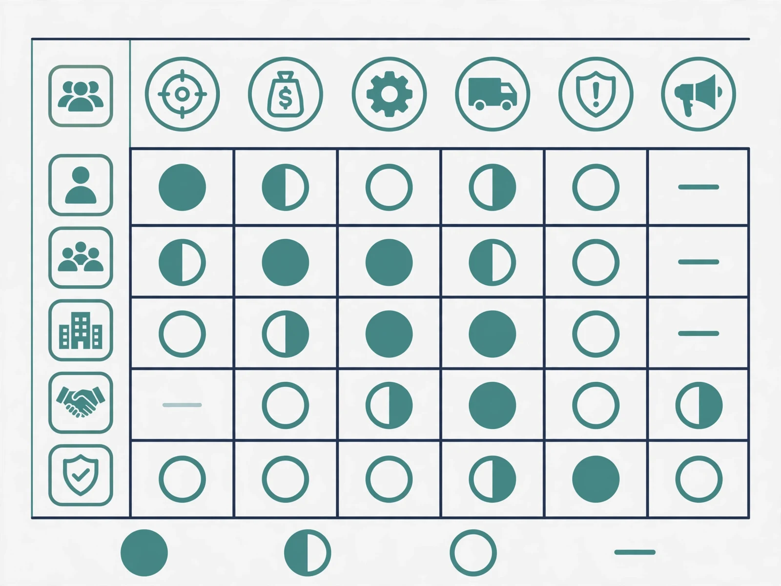 Explanatory business visual for Influence Without Authority: A Practical Stakeholder Strategy