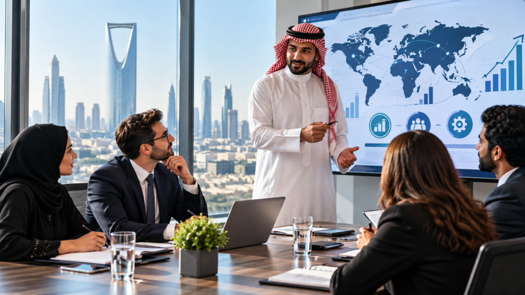 a Gulf manager testing practical AI tools for research, writing, analysis and decision support