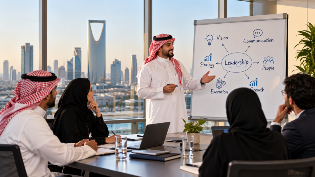 a non-finance manager learning to interpret a profit and loss statement with a finance facilitator, reviewing revenue, costs, margins and operating performance